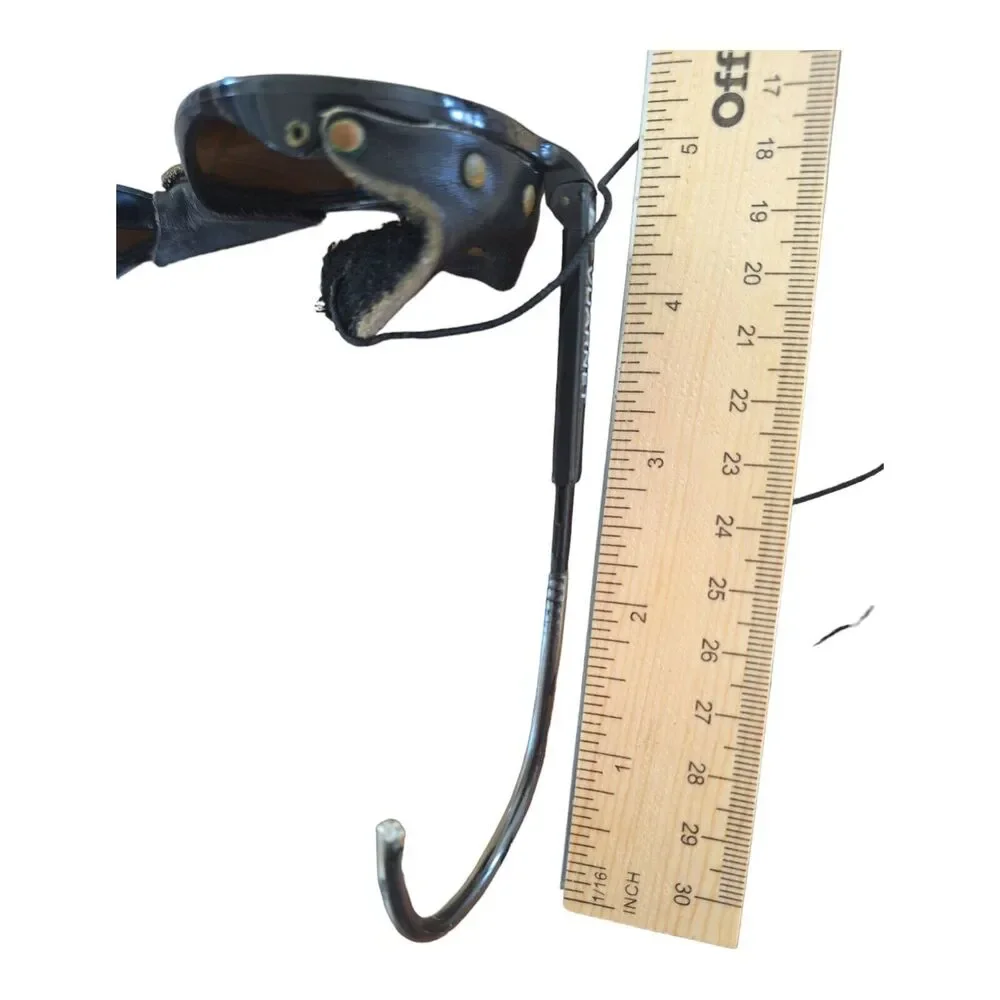 Vintage 80s Vuarnet Skilynx Sunglasses leather side blinkers nose guard w case